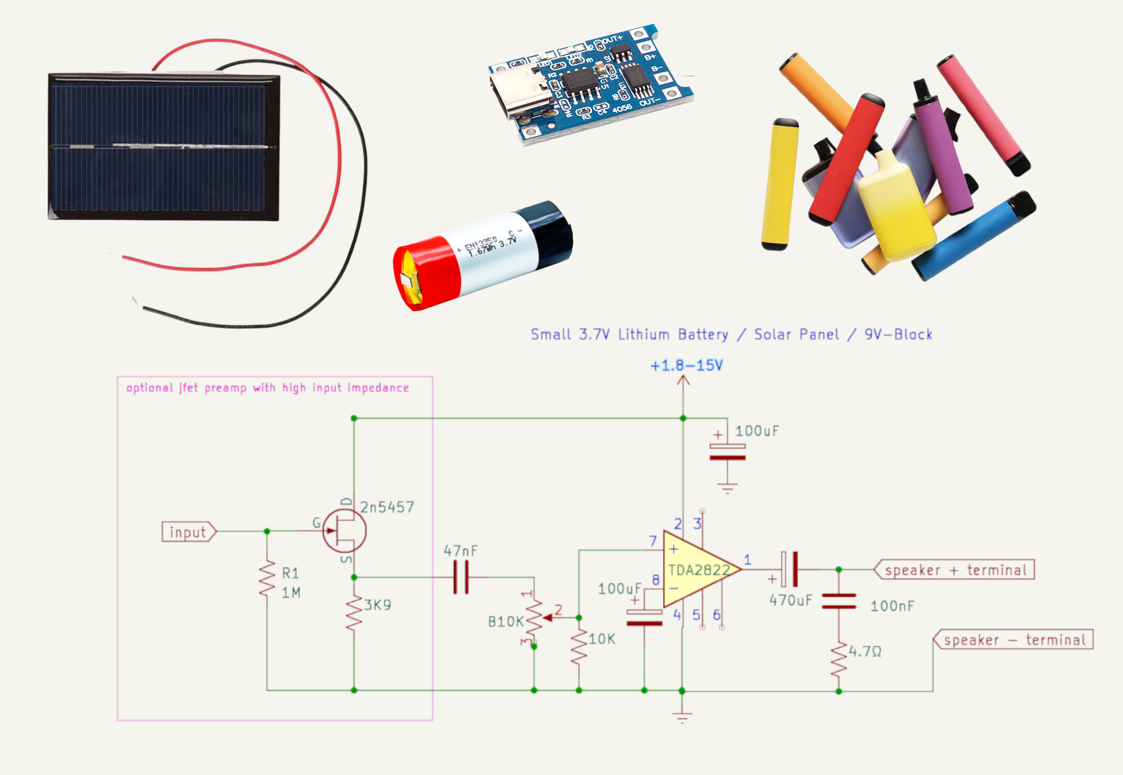Schematics Speaker Amp